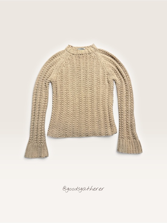 J. Crew Sweaters - J.Crew Hand Knit Chunky Camel Sweater Textured Mock Neck